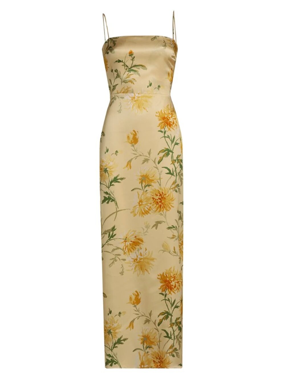 Reformation Frankie Silk Maxi Dress Honeyglow Wedding Party Formal 0